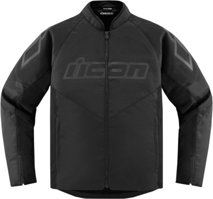 Textile motorcycle jacket ICON HOOLIGAN CE - BLACK