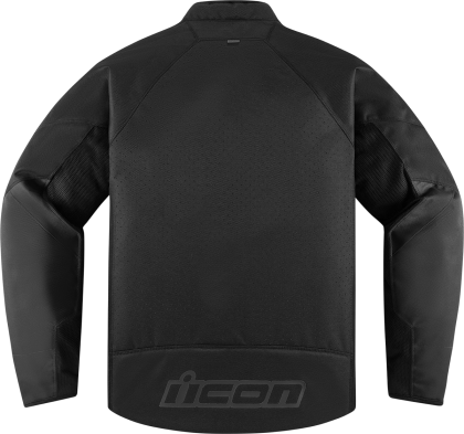 Textile motorcycle jacket ICON HOOLIGAN CE - BLACK