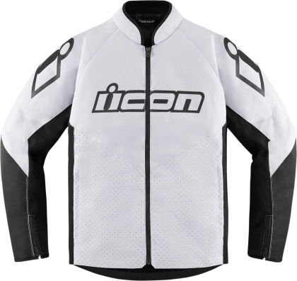 Geaca textila moto ICON HOOLIGAN CE WHITE