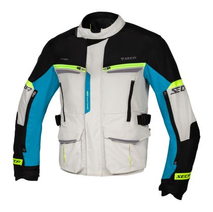 Textile motorcycle jacket SECA COMPASS BLUE