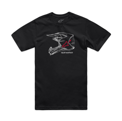 T-Shirt ALPINESTARS CSF MX HELMET BLK