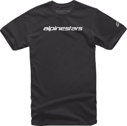 T-shirt ALPINESTARS TEE LINEAR WORD BLACK