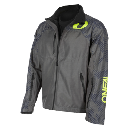 Waterproof jacket O'NEAL SHORE V.22-GRAY/NEON YELLOW