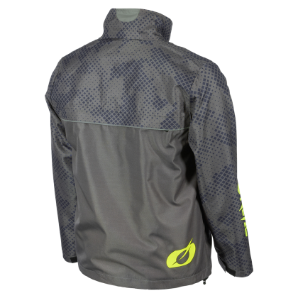 Waterproof jacket O'NEAL SHORE V.22-GRAY/NEON YELLOW