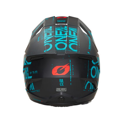 Мотокрос каска O'NEAL 3SERIES STATIC BLACK/TEAL V.25