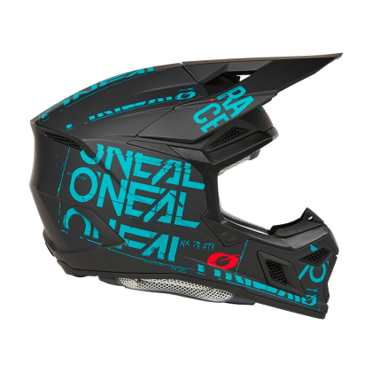 Мотокрос каска O'NEAL 3SERIES STATIC BLACK/TEAL V.25