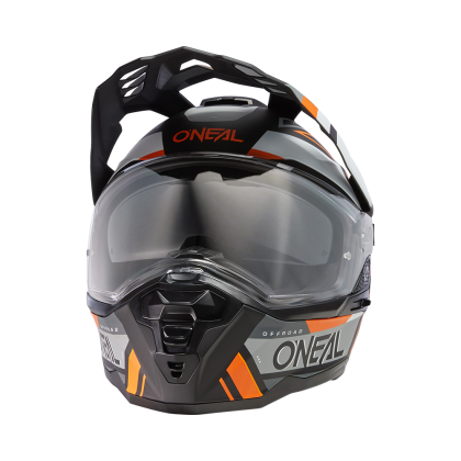 Enduro helmet D-SRS SQUARE V.23 BLACK/GRAY/ORANGE