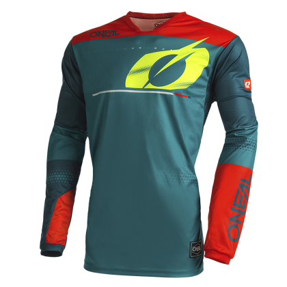 Tricou motocross O'NEAL HARDWEAR HAZE V.22 ALBASTRU/ROSU