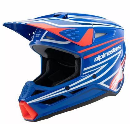 ALPINESTARS SM3 WURX BLUE/RED/WT/BK kids motocross helmet