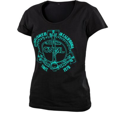 Women's Moto T-shirt O'NEAL ANCHOR BLACK