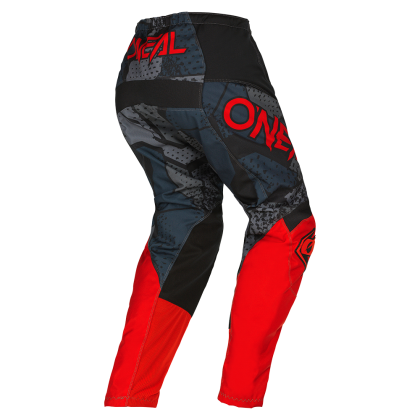 Pantaloni de motocross pentru copii O'NEAL ELEMENT CAMO V.22-NEGRU/ROSU