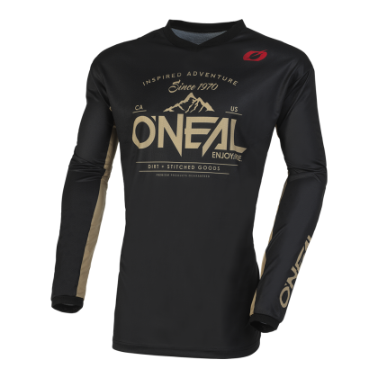 Motocross shirt O'NEAL ELEMENT DIRT V.23 BLACK/SAND