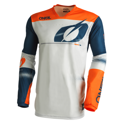 Tricou motocross O'NEAL HARDWEAR HAZE V.22 ALBASTRU/ORANGE