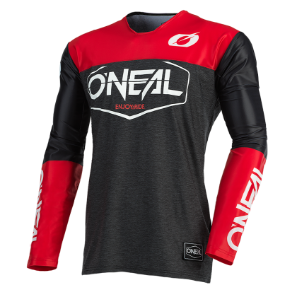 Tricou de motocross O'NEAL MAYHEM HEXX BLACK/RED 2021