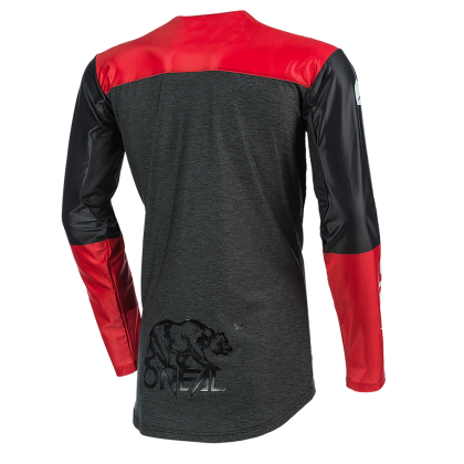 Tricou de motocross O'NEAL MAYHEM HEXX BLACK/RED 2021