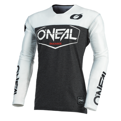 Motocross shirt O'NEAL MAYHEM HEXX BLACK/WHITE 2021