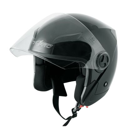 Scooter helmet A-PRO ENGRAVE BLACK