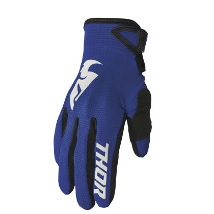 Children's motocross gloves THOR YOUTH SECTOR NAVY/WHITE