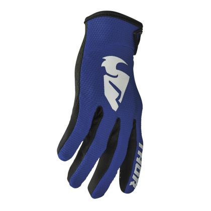 Children's motocross gloves THOR YOUTH SECTOR NAVY/WHITE