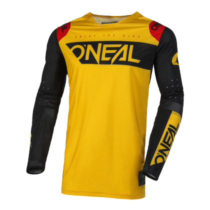 Tricou motocross O'NEAL PRODIGY FIVE TWO V.23 GALBEN/NEGRU