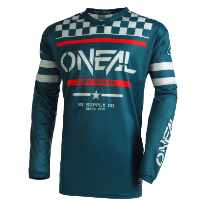 Motocross Jersey O'NEAL SQUADRON V.22 TEAL/GRAY