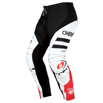 Motocross breeches O'NEAL ELEMENT SQUADRON V.22 WHITE/BLACK