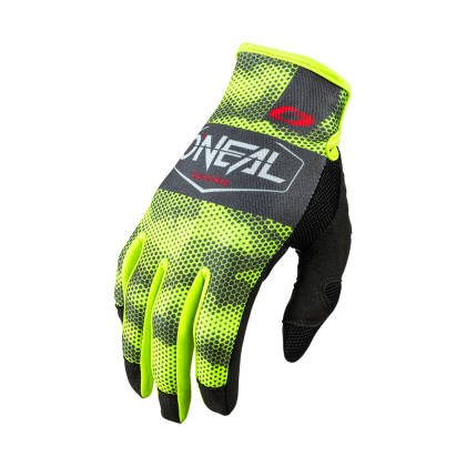 Motocross Gloves O'NEAL COVERT BLACK/NEON YELLOW