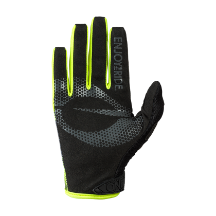 Motocross Gloves O'NEAL COVERT BLACK/NEON YELLOW