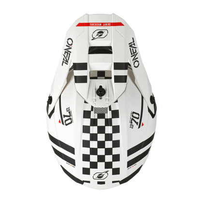 Motocross helmet 5SERIES POLYACRYLITE SQUADRON V.22 WHITE/BLACK