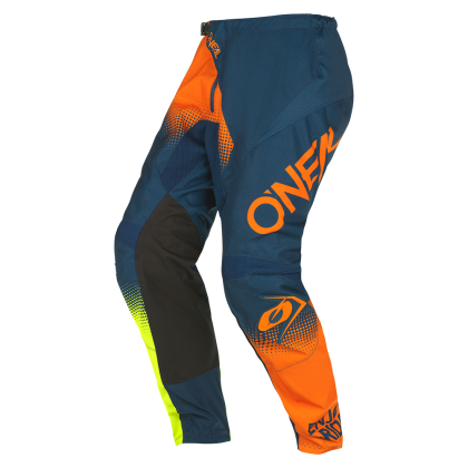 Pantaloni de motocross O'NEAL ELEMENT RACEWEAR V.22 ALBASTRU/ORANGEL/GALBEN NEON