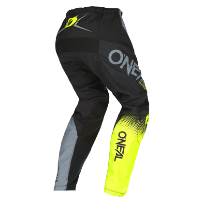 Motocross Breeches O'NEAL ELEMENT RACEWEAR V.22 BLACK/GRAY/NEON YELLOW