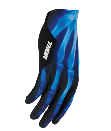 Motocross gloves THOR SPORTMODE X-RAY BLACK/BLUE