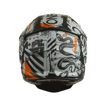 Motocross Helmet O'NEAL 3SERIES SCARZ V.22 BLACK/GRAY/ORANGE