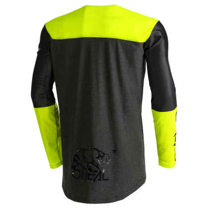 Motocross shirt O'NEAL MAYHEM HEXX V.22 BLACK/YELLOW