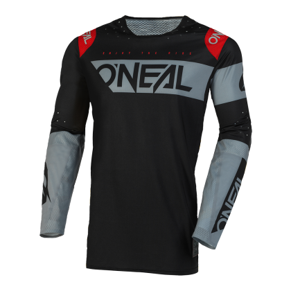 Motocross shirt O'NEAL PRODIGY FIVE TWO V.23 BLACK/GRAY