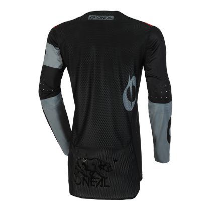 Motocross shirt O'NEAL PRODIGY FIVE TWO V.23 BLACK/GRAY