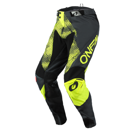 Pantaloni de motocross O'NEAL MAYHEM COVERT CARBUNE/GALBEN NEON