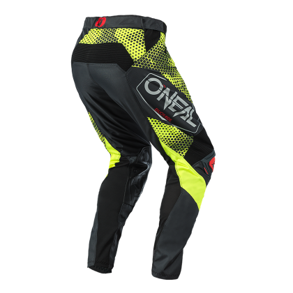 Pantaloni de motocross O'NEAL MAYHEM COVERT CARBUNE/GALBEN NEON