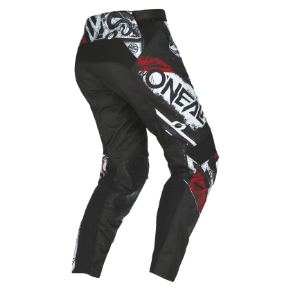 Pantaloni de motocross O'NEAL MAYHEM SCARZ V.22 NEGRU/ALB/ROSU