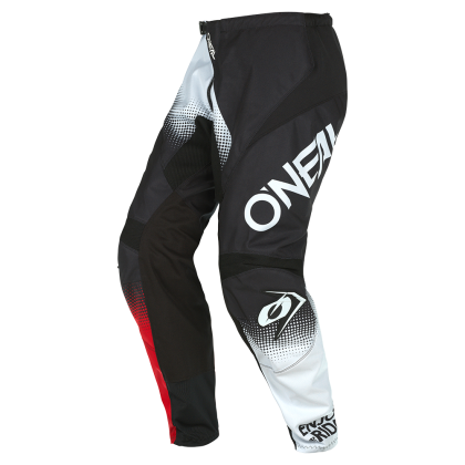 Motocross Breeches O'NEAL ELEMENT RACEWEAR V.22 BLACK/WHITE/RED