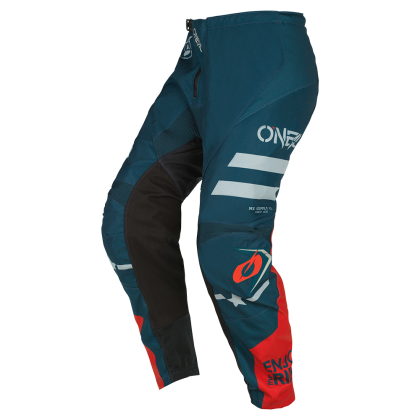 Motocross Breeches O'NEAL ELEMENT SQUADRON V.22 TEAL/GRAY