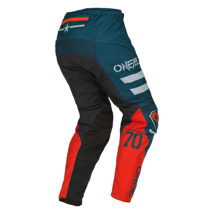 Motocross Breeches O'NEAL ELEMENT SQUADRON V.22 TEAL/GRAY