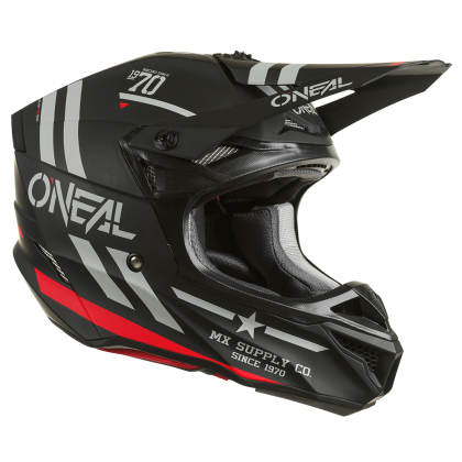 Motocross helmet 5SERIES POLYACRYLITE SQUADRON V.22 BLACK/GRAY