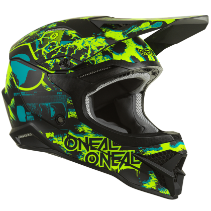 Κράνος Motocross O'NEAL 3SERIES ASSAULT V.22 BLACK/NEON YELLOW