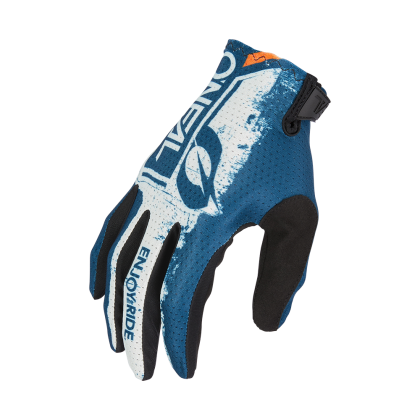 Motocross gloves O'NEAL MATRIX SHOCKER V.23 BLUE/ORANGE