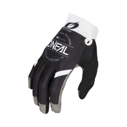 Motocross Gloves O'NEAL MAYHEM BRAND V.23 BLACK/WHITE