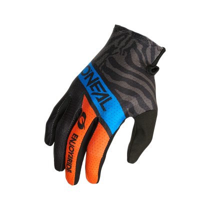 Motocross gloves O'NEAL MATRIX SHOCKER BLUE/ORANGE V.25