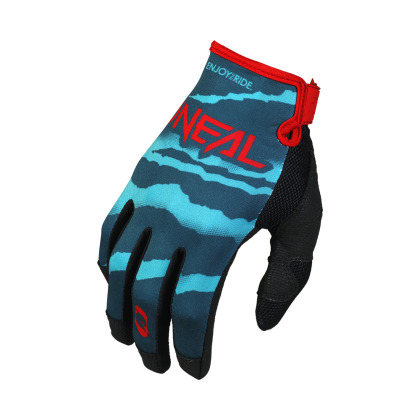 Motocross Gloves O'NEAL MAYHEM WILD BLUE/RED DS V.25