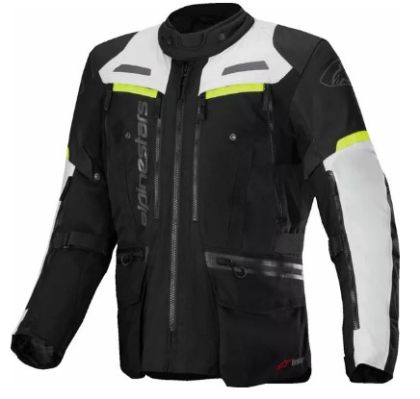 Jachetă motocicletă textilă ALPINESTARS Bogota Pro Drystar® BK/ICE GY/YEL FLUO