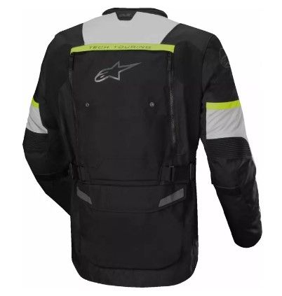 Jachetă motocicletă textilă ALPINESTARS Bogota Pro Drystar® BK/ICE GY/YEL FLUO